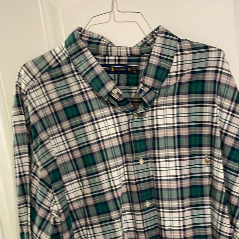 Ralph Lauren Green Plaid Men's Shirt